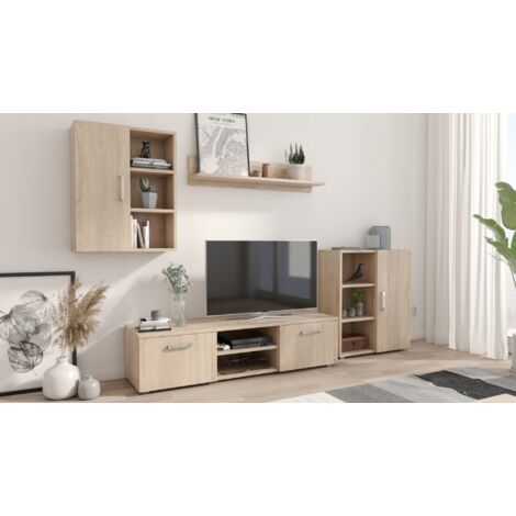 Set di mobili Ikar SONOMA parete attrezzata per il soggiorno TV CASSETTIERA ARMADIO PENSILE