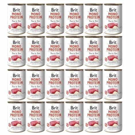 BRIT Mono Protein Riso al Manzo 24x400g