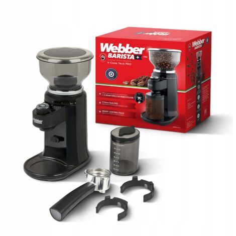 Macinacaffè elettrico Webber CG6 con macine a 25 impostazioni V-Cone Tech PRO