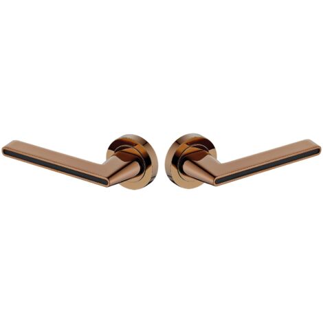 Maniglia per porta interna ELIKA Nero / Oro rosa