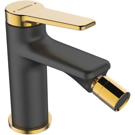 Rubinetto bidet da pavimento ALANIS Black Gold con tappo