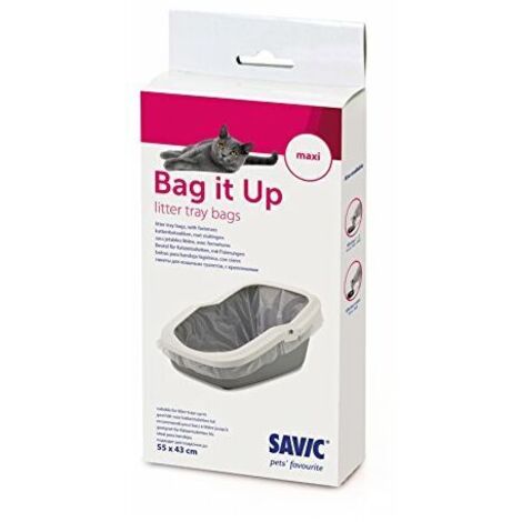Savic Bag it up Lettiere - Lettiere per lettiere maxi 43 cm x 55 cm 12 pezzi. (1/4)