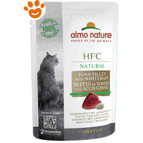 Almo Nature Gatto HFC Jelly busta 55gr Tonno e Acciughine