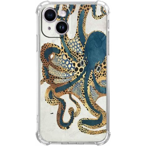 Custodia Octopus per iPhone 14, TPU, Blu (1/4)