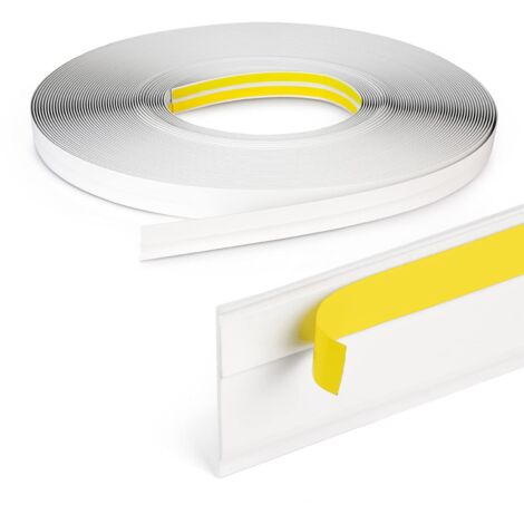 Profilo per finestra DQ-PP con bordo - Lunghezza 150 m - Larghezza 70 mm - Spessore 1,5 mm - Bianco - Profili per finestre, Profili piatti, Profili in plastica, Profili profilati, Profili di finitura