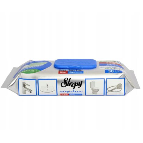 Salviettine umidificate decalcificanti Sleepy - Easy Clean blu 30 pz.