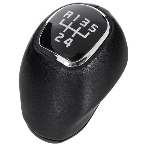 Pomello del cambio a 5 marce in pelle nera per Kia Sportage III 09-15