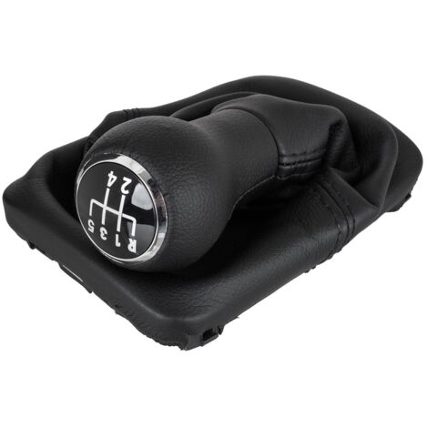 Pomello del cambio nero per VW New Beetle 98-12 + guarnizione a 5 marce