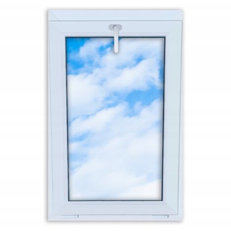 Finestra in PVC bianco, basculante, 70x110, 700x1100, doppio vetro, basculante, finestre nuove
