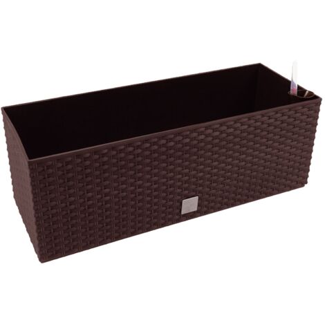 Prosperplast Rato Case - vaso da fiori con sistema di irrigazione, 51,4x19,2x18,65cm (1/5)