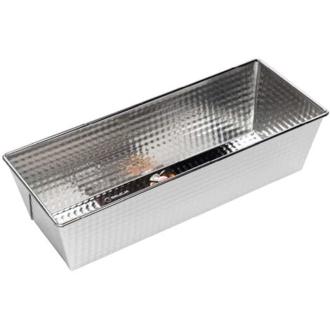 Teglia per cake Platino galvanizzata piccola 30,5x12x8 cm