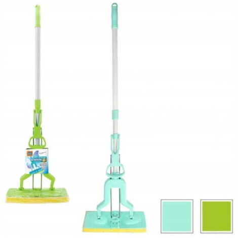 Mocio piatto con strizzatore e manico telescopico Butterfly