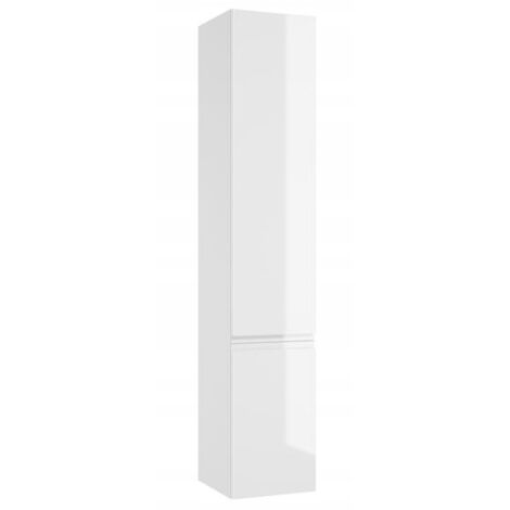 Colonna bagno sospesa, bianco lucido, 157x30 cm, Modus