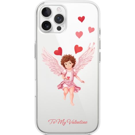 Custodia per iPhone 12 Pro, trasparente, flessibile in silicone, Cupido (1/5)