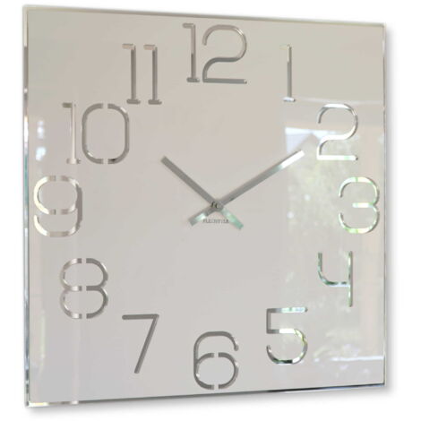 Grande orologio da parete DIGIT bianco 50 cm
