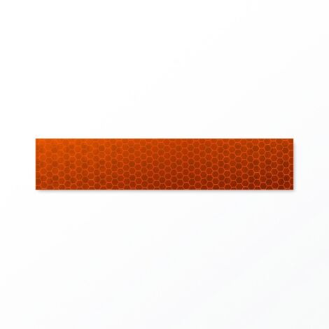 Riflettori 4 pezzi di riflettori autoadesivi 15 x 3 cm, sicurezza al buio, adesivi riflettenti, adesivi, adesivi riflettenti, adesivi per scale, adesivi riflettenti di sicurezza (arancione) (1/5)