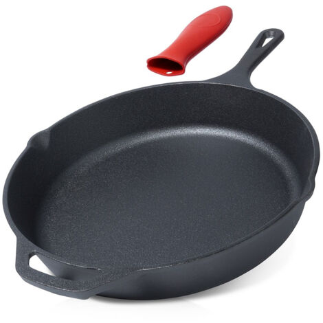 2 supporti in silicone per maniglie di padelle in ghisa, resistenti al calore, antiscivolo, per wok per padelle, piastre, 7,6 cm (grigio