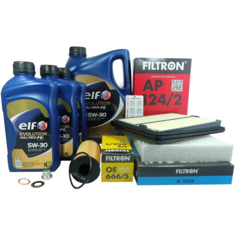 3 filtri + olio 5W30 per Nissan X-Trail 3 e Renault Koleos 2 2.0