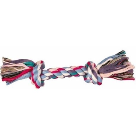 Trixie, corda di cotone per cani, giocattolo da tiro alla fune, 15 cm, 1 pezzo