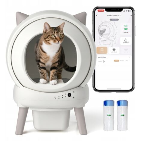 KOSTOR NEKO Lettiera per gatti autopulente automatica con connessione Wi-Fi all'app
