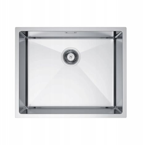 Lavello a vasca singola NAYES, 54 x 44, acciaio inox