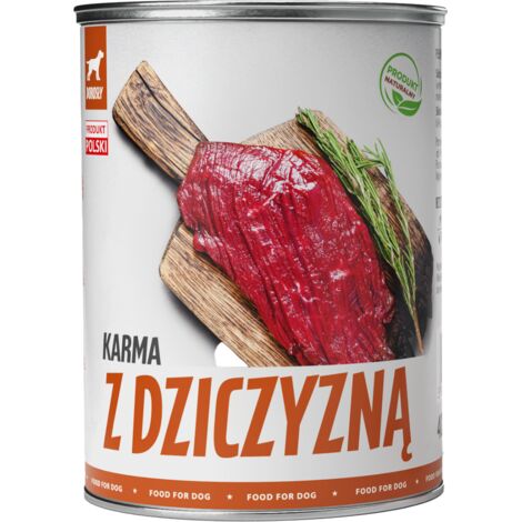 Cibo umido per cani TufTuf, lattina di carne in scatola, mix di gusti, confezione da 12 x 400 g (1/2)