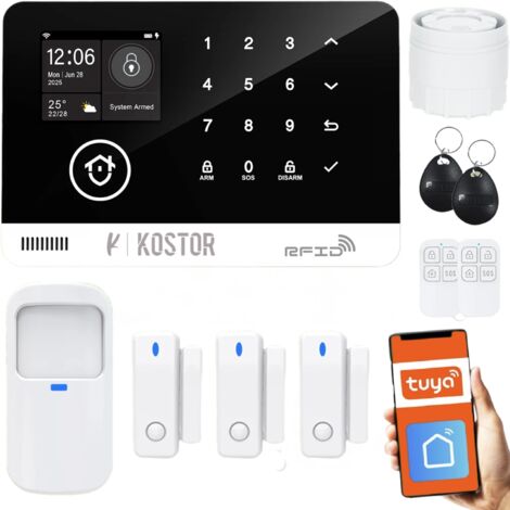 Allarme wireless GSM e WLAN con app TUYA, serie KOSTOR SAD005E (1/5)