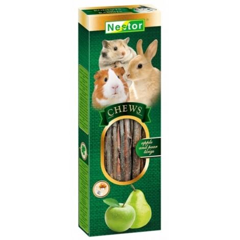 RAMI DI MELO E PERO PER RODITORI E CONIGLI, DELICATI PER NIDI, 80G