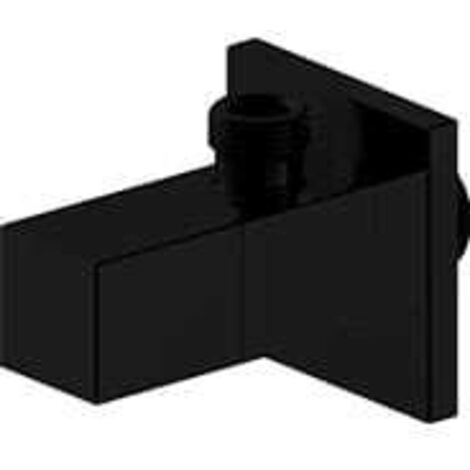 Maschio angolare IDMAR da 1/2" x 3/4" con cartuccia in ceramica 1001 nero opaco