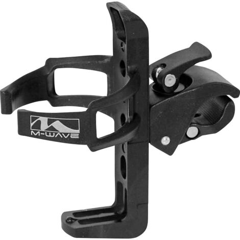 Supporto per portaborraccia M-WAVE da manubrio con rotazione a 360° (1/2)