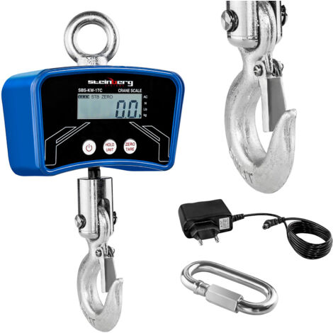 Bilancia a gancio fino a 1 tonnellata SBS-KW-1TC con alimentatore 1000kg / 0.2kg