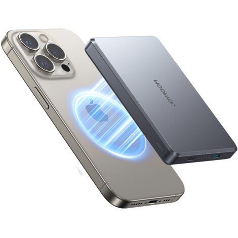 Powerbank Pro 10000mAh Ultrasottile Magnetico PD 20W USB-C Lightning - Grigio (1/5)