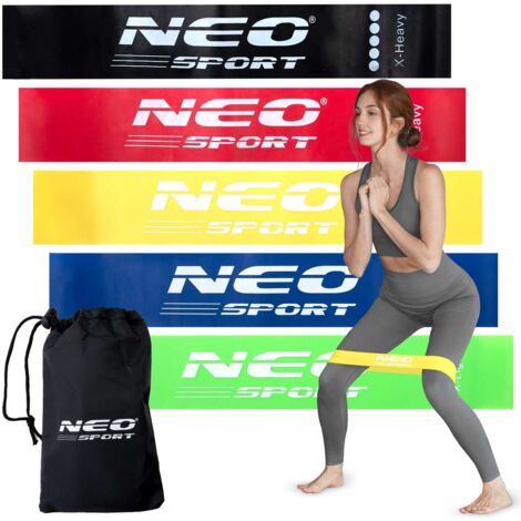 Set di 5 elastici di resistenza per esercizi Neo-Sport NS-959 (1/5)