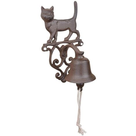 Esschert Design DB82 Rustico in ghisa Campanello Cat