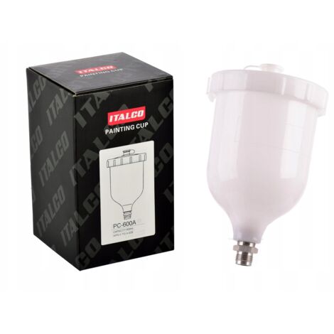 SERBATOIO VERNICE SUPERIORE 600ML DI RICAMBIO PER PISTOLE A SPRUZZO DA 3/8 (1/3)