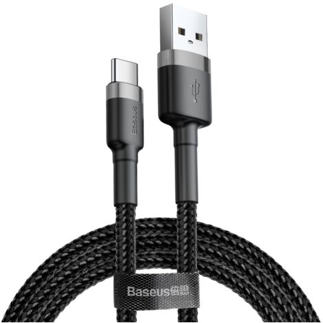 Cavo Baseus USB-C 3A 1M grigio nero (1/5)