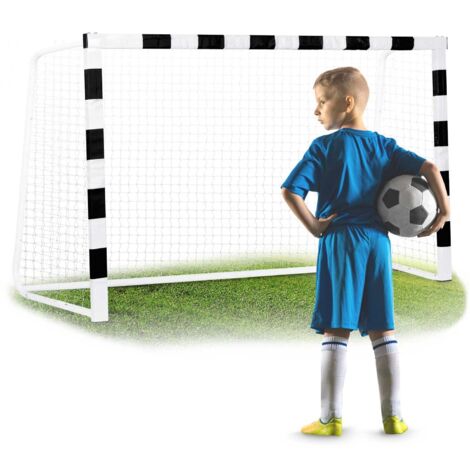 Porta da calcio 180 x 120 x 60 cm NS-464 in bianco e nero (1/5)