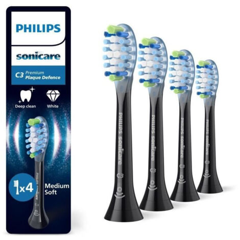 Confezione da 4 testine per spazzolino - PHILIPS - HX9044/88 - C3 nero (1/5)