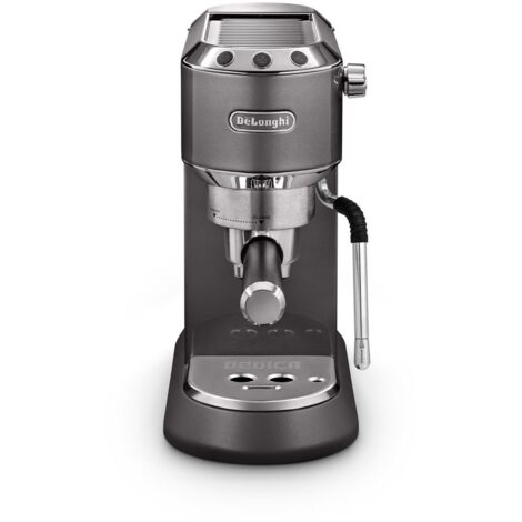 Macchina per espresso De'Longhi Dedica Arte EC 885.GY con sistema a dosette ESE, Macchina da caffè espresso compatta e elegante in colore grigio