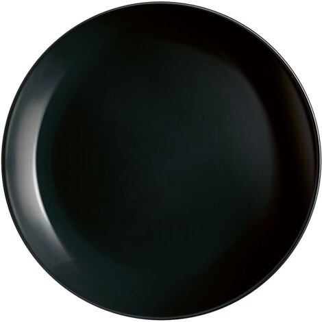 Set di piatti rotondi da 18 pezzi, colore nero, marca Luminarc TZ44 (1/2)