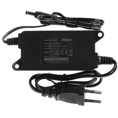Dahua PFM320D-EN alimentatore stabilizzato switching 12V DC 2A 24W Spina diritta 2.1/5.5 mm