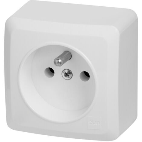 PRESA SINGOLA DA SUPERFICIE BERG/3733-00/EPN 250V 16A Elektro-Plast (1/4)