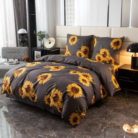 Biancheria da letto in cotone 140x200 con girasoli