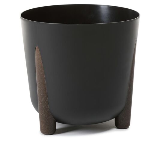 Vaso da fiori riciclabile Moss ECO nero 30xh28