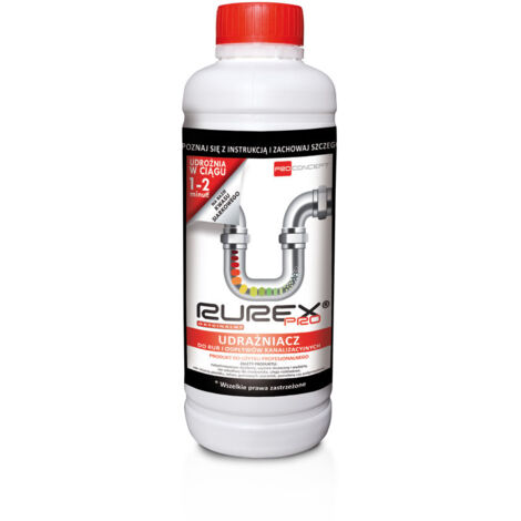 RUREX PRO 1L DETERGENTE PER TUBI, SIFONI E SCARICHI FOGNARI (1/2)