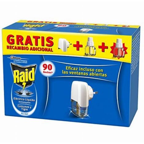 Fumigatore elettrico Raid con insetticida + due cartucce (1/4)