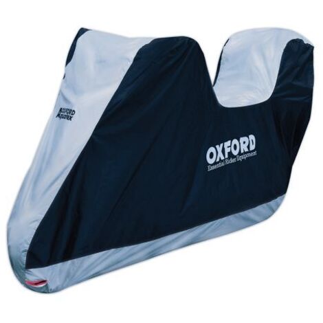 Telo coprimoto impermeabile Oxford Aquatex XL con bauletto, nero/grigio