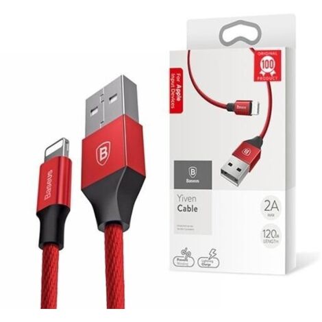 Cavo Lightning Baseus Yiven CALYW-A09 - 1,8 m, rosso (1/3)