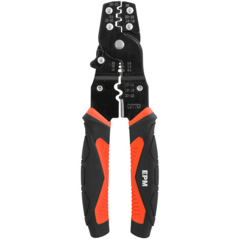 Pinza crimpatrice per connettori industriali 3 in 1 da 190 mm - E-400-0054 (1/4)