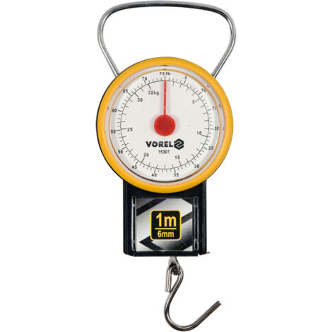 Bilancia a molla da 32 kg con misuratore a rulli - W-15301 (1/3)